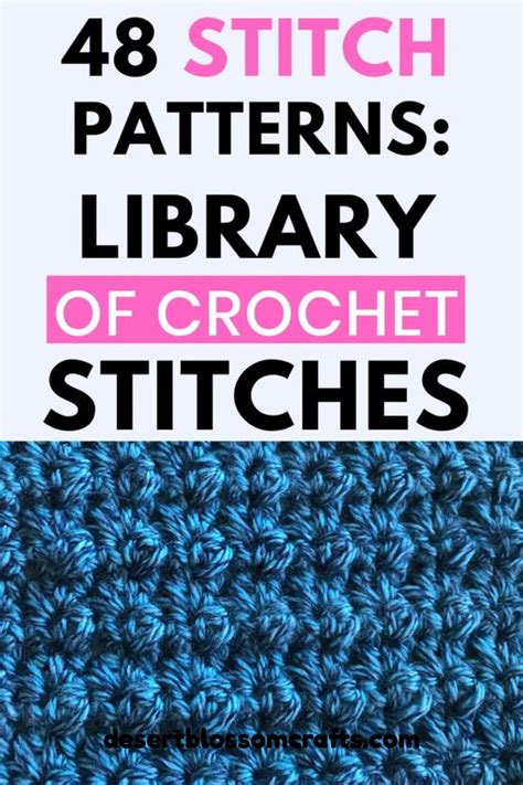 free crochet stitch library.